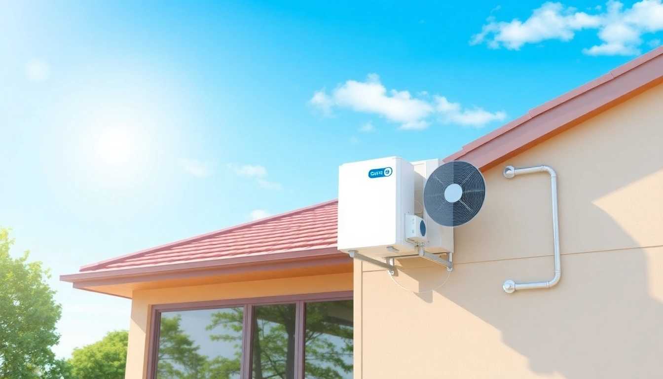 Illustrate how a chaleur air system efficiently heats and cools a modern home, highlighting its design and energy-saving features.