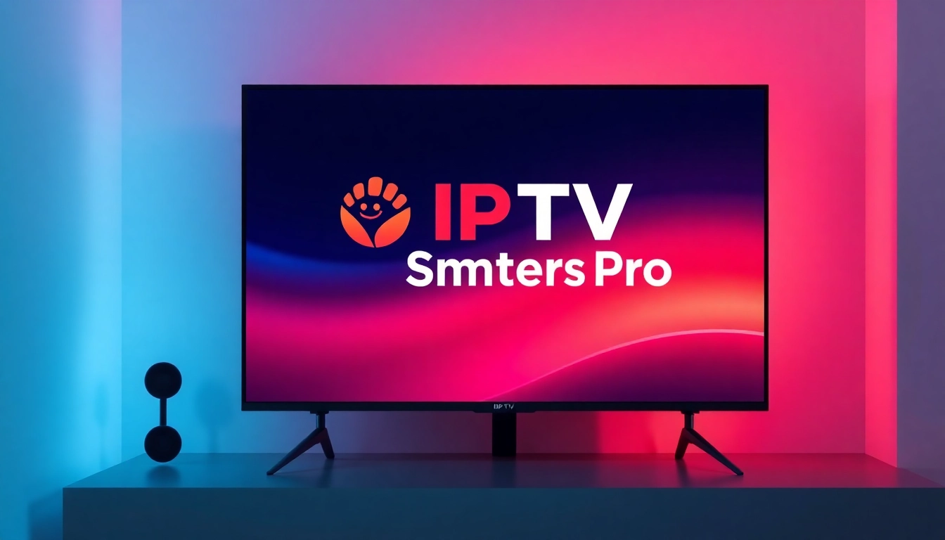 Découvrez Iptv smarters pro sur un écran moderne, promettant qualité et sérénité.