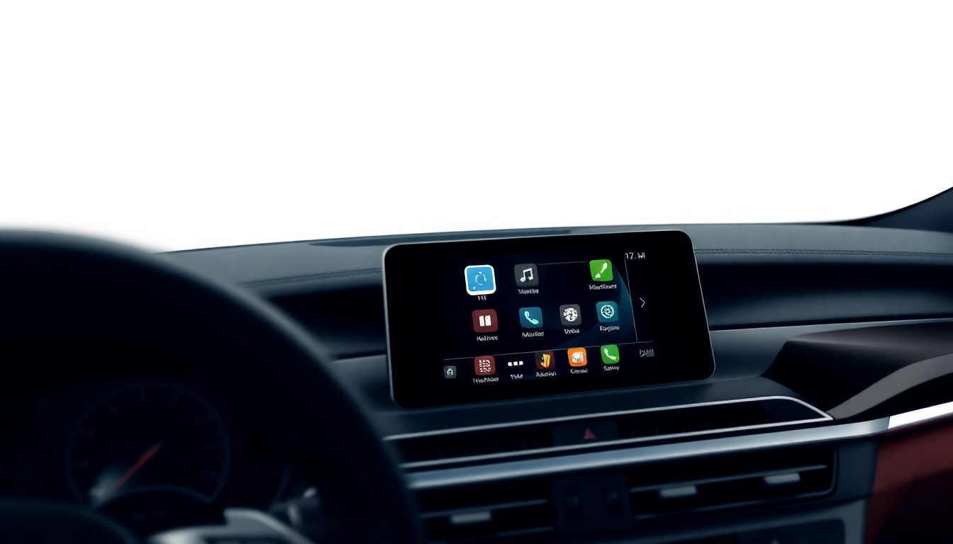 Configurer Carplay BMW sur un tableau de bord moderne avec fonctionnalités avancées.
