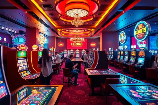 Exciting gaming environment at LC88 Com showcasing diverse digital and tabletop games.