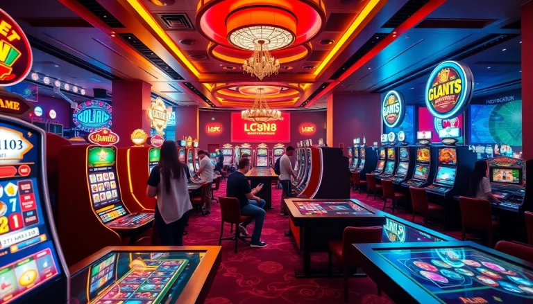 Exciting gaming environment at LC88 Com showcasing diverse digital and tabletop games.