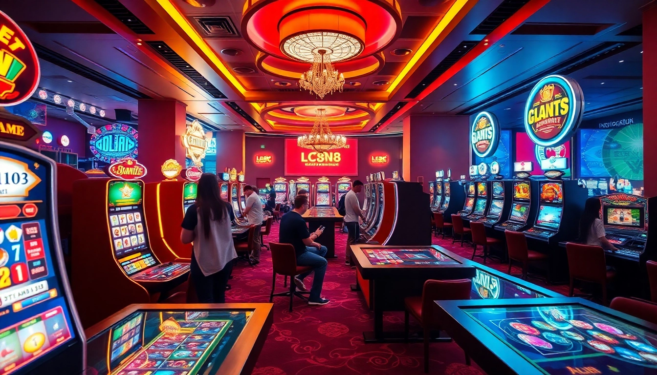 Exciting gaming environment at LC88 Com showcasing diverse digital and tabletop games.