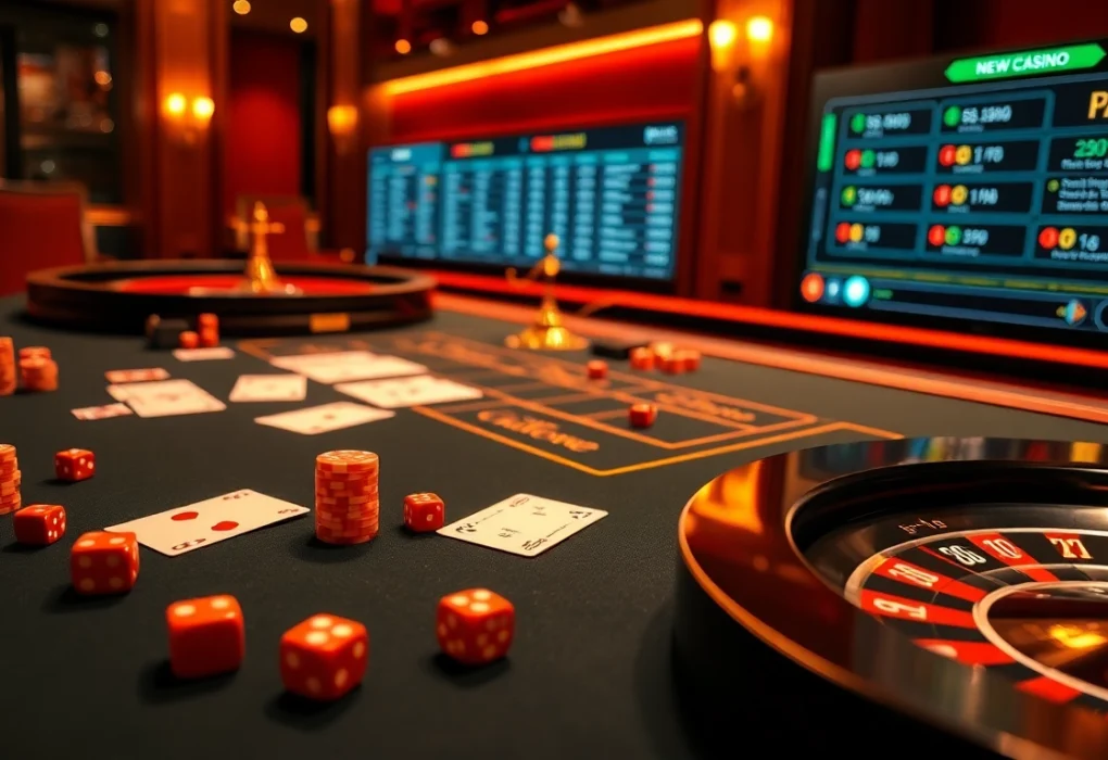 Engaging scene showcasing meilleur casino en ligne with vibrant poker chips and an elegant roulette wheel.