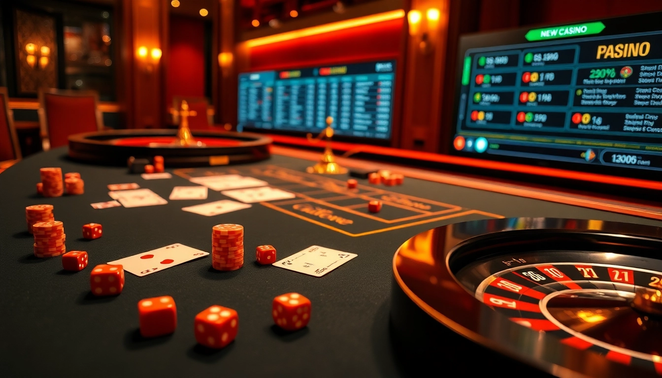 Engaging scene showcasing meilleur casino en ligne with vibrant poker chips and an elegant roulette wheel.