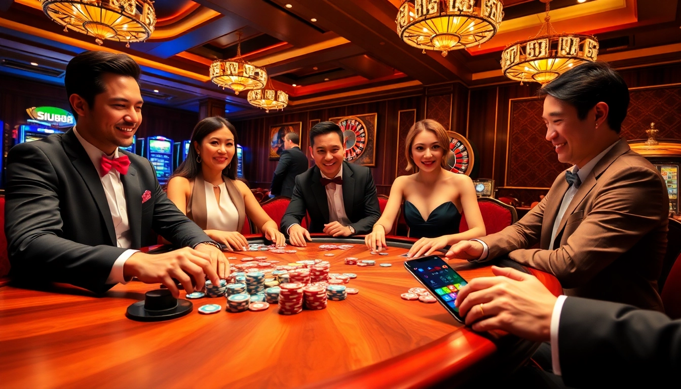 Experience thrilling gameplay at siu88 with vibrant casino tables and online betting.