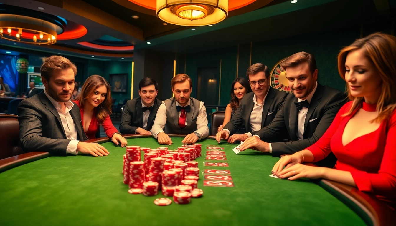Experience the thrill of high-stakes poker at https://sky88.marketing/, showcasing luxurious gameplay.