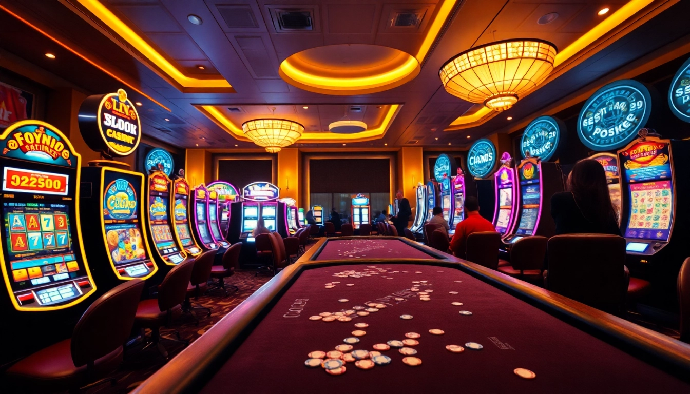 Jouez à des jeux de casino en ligne dans un environnement animé et accueillant.