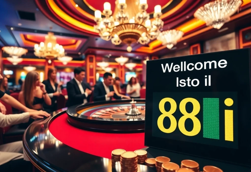 Excited players at the 88i casino roulette table enjoying a thrilling game night.