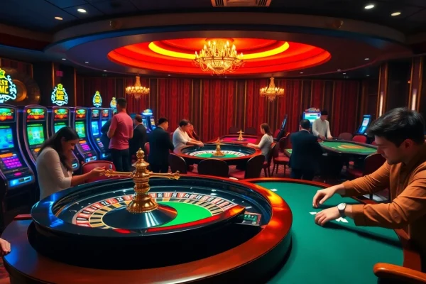 Experience the thrill of high-stakes gambling at https://fabet.best/ with players enjoying rich casino ambiance.