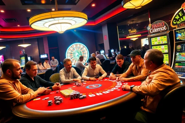 Experience the thrill of gambling at https://6789.now/ with vibrant casino tables and excited players.