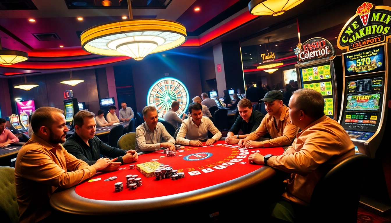 Experience the thrill of gambling at https://6789.now/ with vibrant casino tables and excited players.