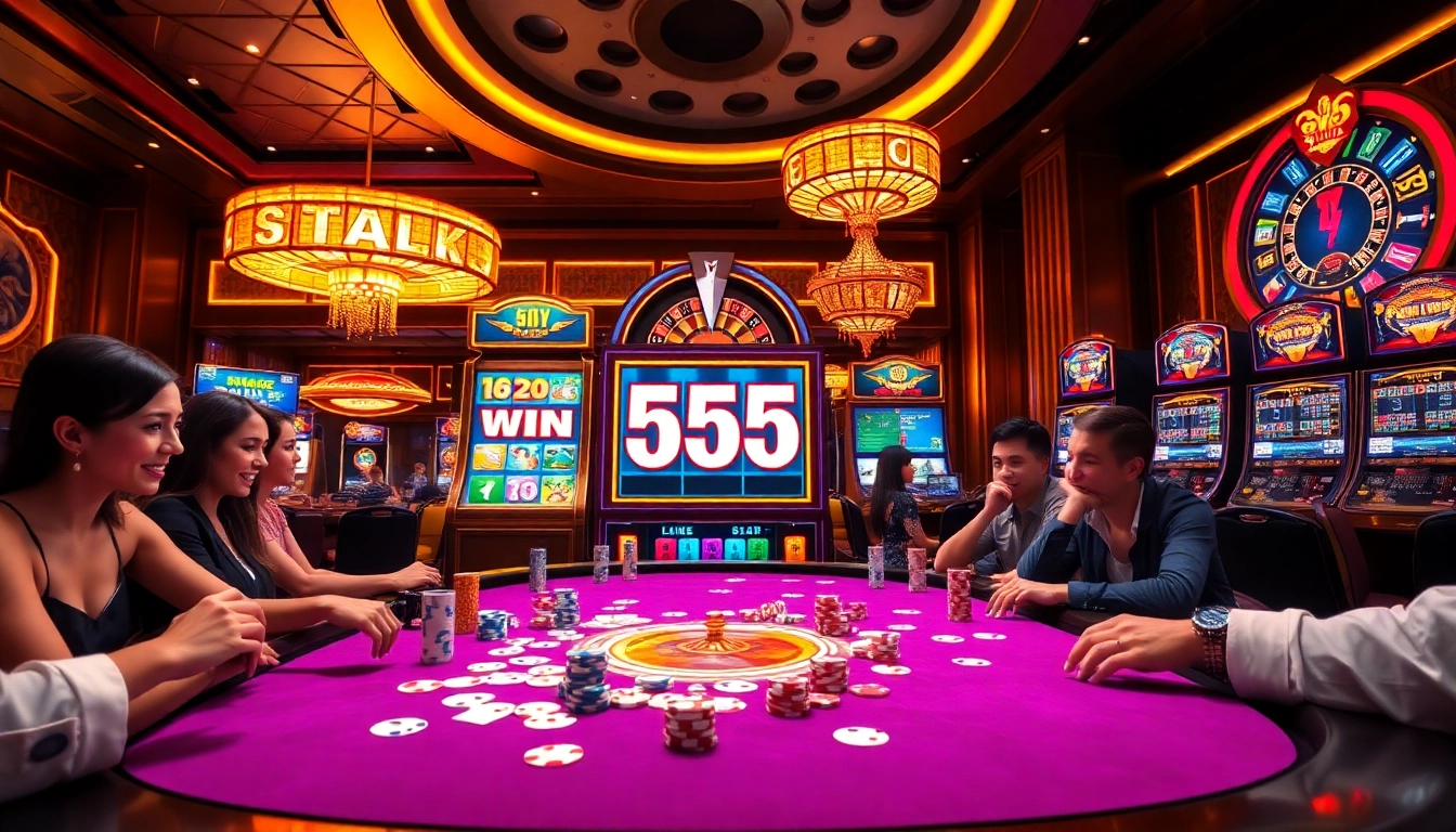 Experience the thrill of winning big at 555 win with vibrant casino action and exciting slot machines.