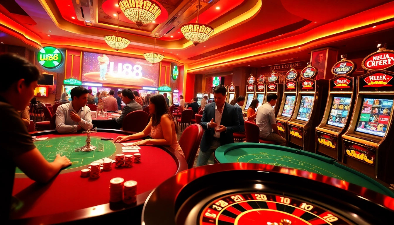 Experience UU88's thrilling online casino with vibrant tables and exciting gaming action.
