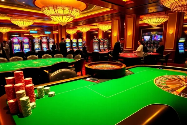 Experience the thrill of gambling at https://vua88.boo/ with elegant casino tables and vibrant poker chips.