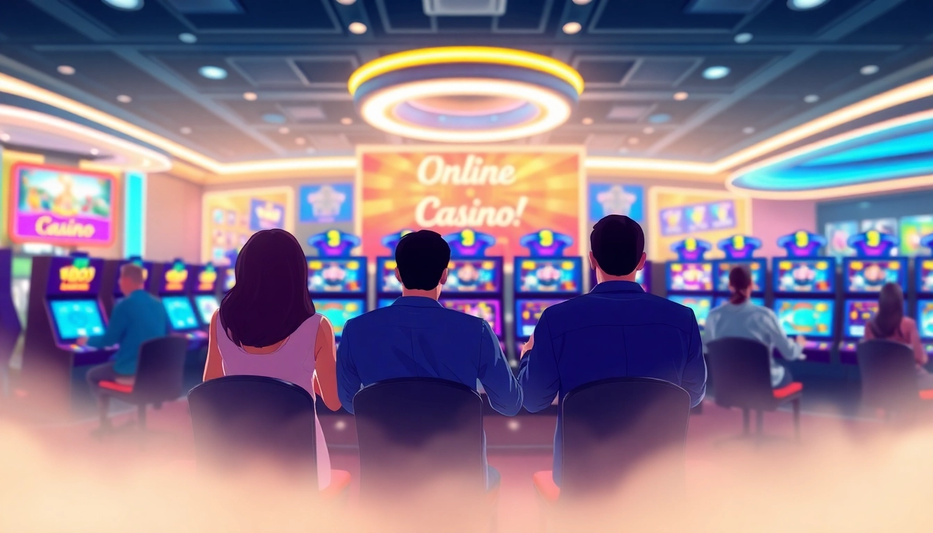 Explore a vibrant casino en ligne 2026 atmosphere with players enjoying diverse games.